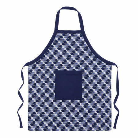 Schort Dhaka blauw
