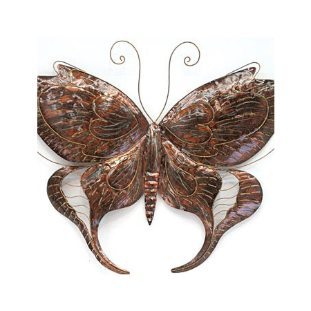 Wanddeco metalen vlinder model A, 80 x 57 cm