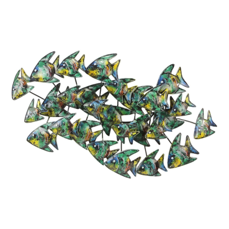 Wanddeco school vissen 3D Tropical 80 x 45 cm