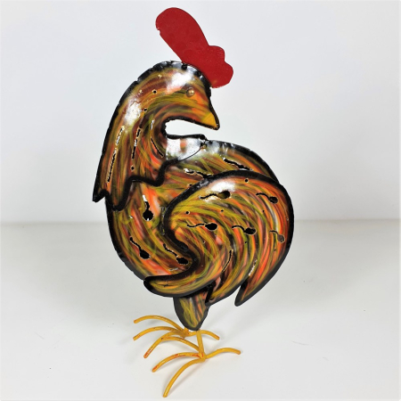 Metalen kip, model 04 22 x 15 x 36 cm