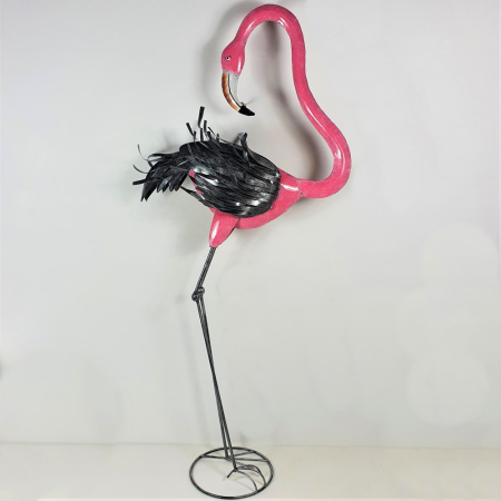 Metalen Flamengo, metalen vleugels 80 x40 cm
