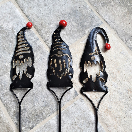 Metalen steker Swedish Santa 55 cm