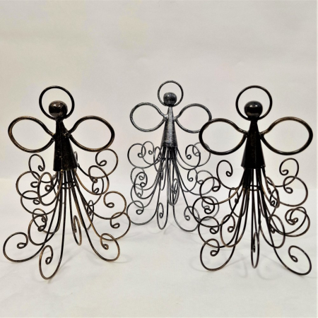 Metalen engel 'wired' 30 cm Red Copper