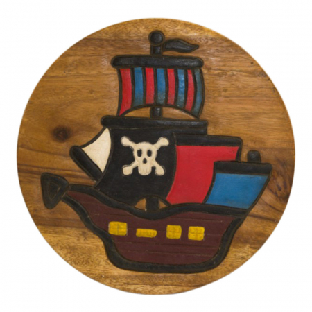 Krukje hout piratenboot