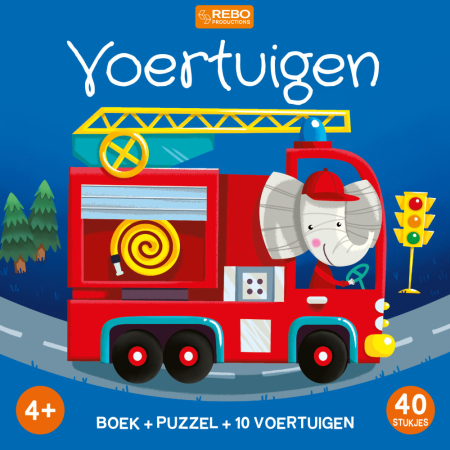 Voertuigen - Boek + puzzel (10 pag + puzzel)