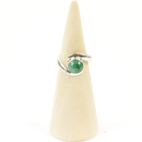 Ring zilver Mt. 7/55 Malachiet MQS20