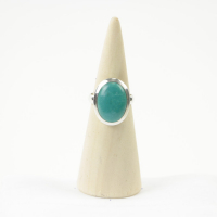 Ring, zilver, Mt. 56/18, Turquoise -3