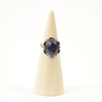 Ring zilver Mt. 8/57 Lapis Lazulli RAJ6