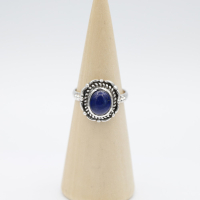 Ring zilver Mt. 8/57 Lapis Lazulli HAS55