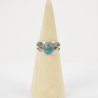 Ring zilver Mt. 7/55 Turquoise HAS149