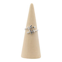 Ring zilver RB199 Olijftak 12mm Mt. 7/55