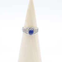 Ring zilver Mt. 6/52 Lapis Lazulli M0666