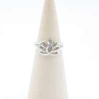 Ring zilver Mt. 8/57 Lotus SP5605