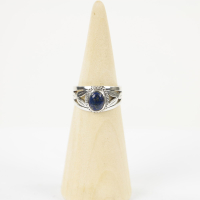 Ring zilver Mt. 9/60 Lapis Lazulli HR184