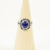Ring zilver Mt. 8/57 Lapis Lazulli HAS53