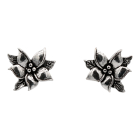 Oorsteker Bloem, zilver SP30609