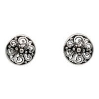 Oorsteker Bloem, zilver SP9409