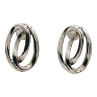 Oorsteker Cirkels, zilver RB445
