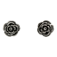 Oorsteker Bloem, zilver RB223