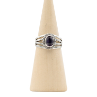 Ring zilver Mt. 9/60 Amethist HAS127
