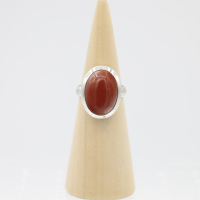 Ring zilver Mt. 7/55 Rode Jaspis RAJ1
