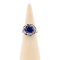 Ring zilver Mt. 7/55 Lapis Lazulli verstelbaar RAJ6