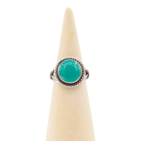 Ring zilver Mt. 8/57 Turquoise RAJ9_R