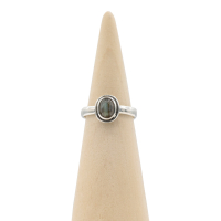 Ring zilver Mt. 8/57 Labradoriet HAS230