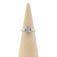 Ring zilver Mt. 8/57 Maansteen HAS230