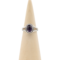 Ring zilver Mt. 10/62 Amethist HAS60