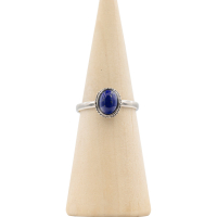 Ring zilver Mt. 10/62 Lapis Lazulli HAS184