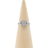 Ring zilver Mt. 9/60 Maansteen HAS292