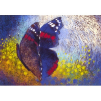 Ansichtkaart Vlinder (L. Botman)