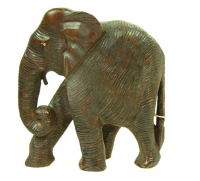 Houten baldaar olifant M