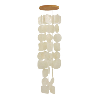 Mobiel capiz cirkel vierkant wit