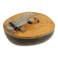 Karimba kokosnoot handgesneden print