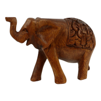 Hölzerner Elefant geschnitzt S
