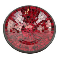 Schaal mozaiek rood L