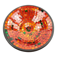 Schaal mozaiek rood/groen XL