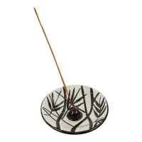 Wierookhouder terracotta bamboe stippen