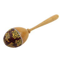 Maracas rammelaar rood/wit