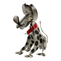 Decoratie beeld metaal hond dalmatier