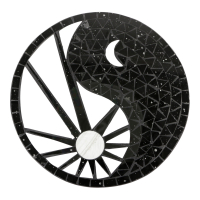 Wall deco mosaic yin yang sun/moon