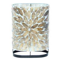 Lamp schelp bloem koper incl. fitting