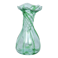 Glas met lijnen groen met drijfhout M