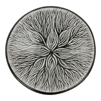 Schaal terracotta stippen dahlia 3D S