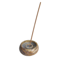 Wierookhouder palewa rond rand bruin