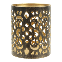 Waxinelichthouder metaal vintage