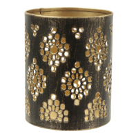 Tea light holder metal vector