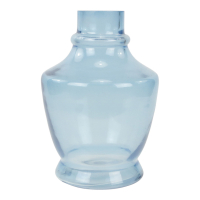 Vaas glas retro lang blauw